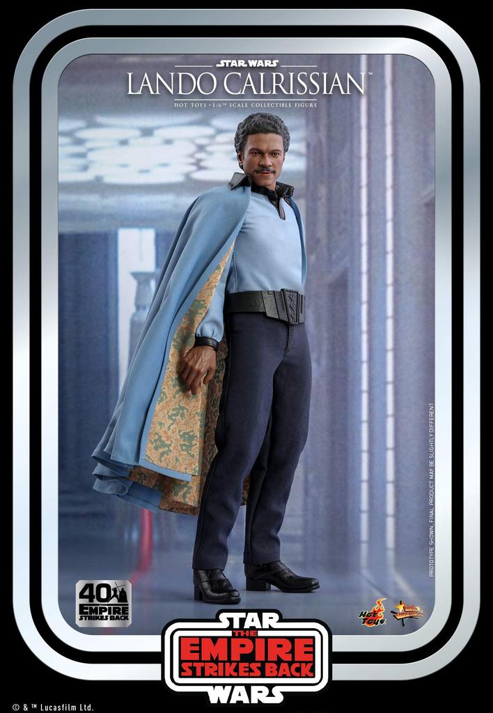 Hot Toys Movie Masterpiece Star Wars Episode 5: The Empire Strikes Back Lando Calrissian (40th Anniversary Edition) 16 Scale Figure Blue