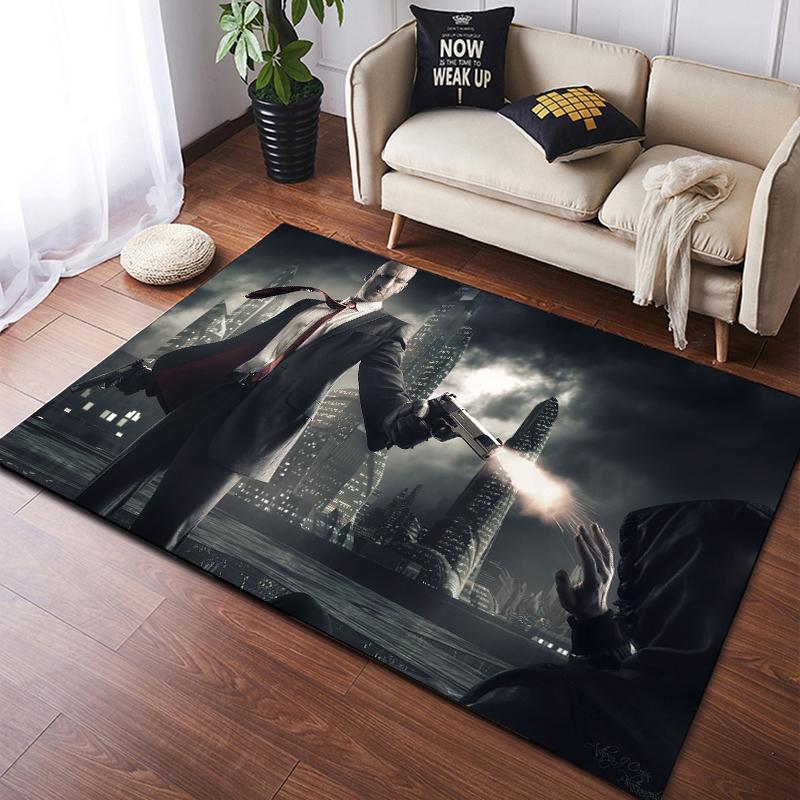 Games Hitman Carpet Kitchen MatEntrance Doormat Bedroom Floor Decoration Living Room Carpet Bathroom Anti-slip Rugs Bedroom