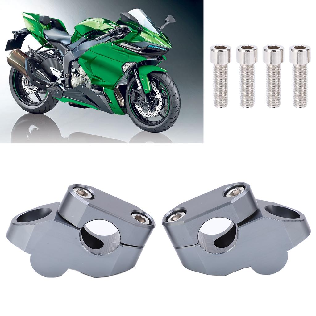 7Celsius8in Handlebar Risers CNC Aluminum Alloy   Motorcycle Modification Accessory