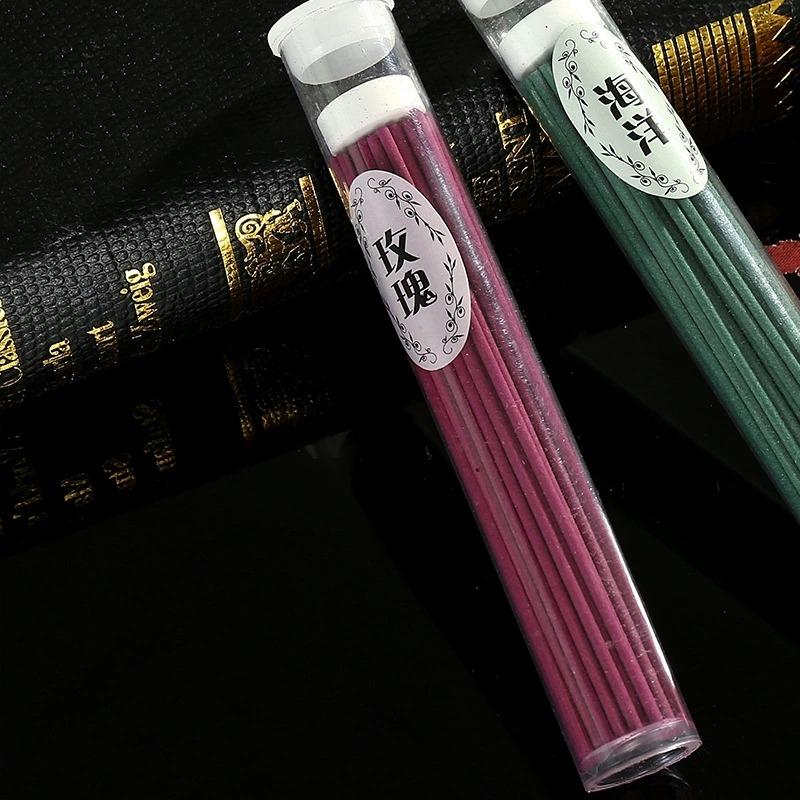 50 Pcs Incense Sticks Natural Vanilla Sandalwood Rose Scent Air Freshener Home Decor