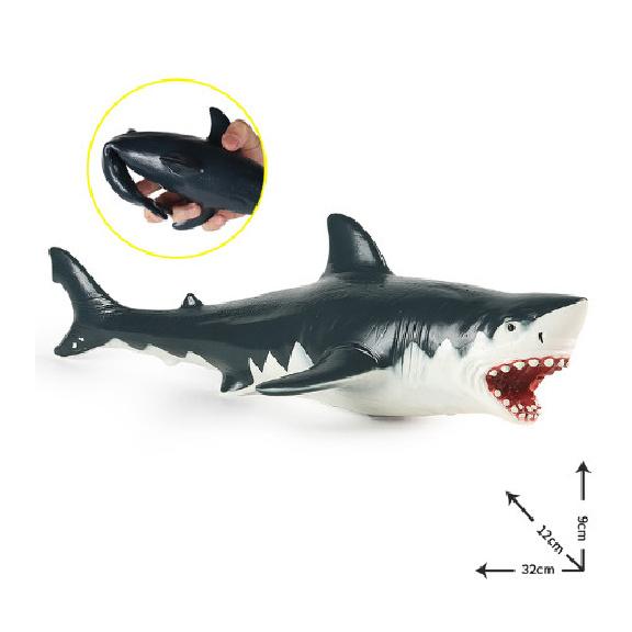 12.6" / 32cm Shark Fish Soft PVC Toy Ocean Sea Animal Figure Kids Gift