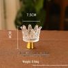 Luxury Glass Candle Holder for Romantic Dining Table Decor