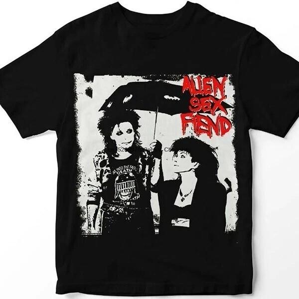 Alien Sex Fiend Men T-shirt Black Cotton Unisex All Sizes Shirt Fan Unisex T-Shirt XXL