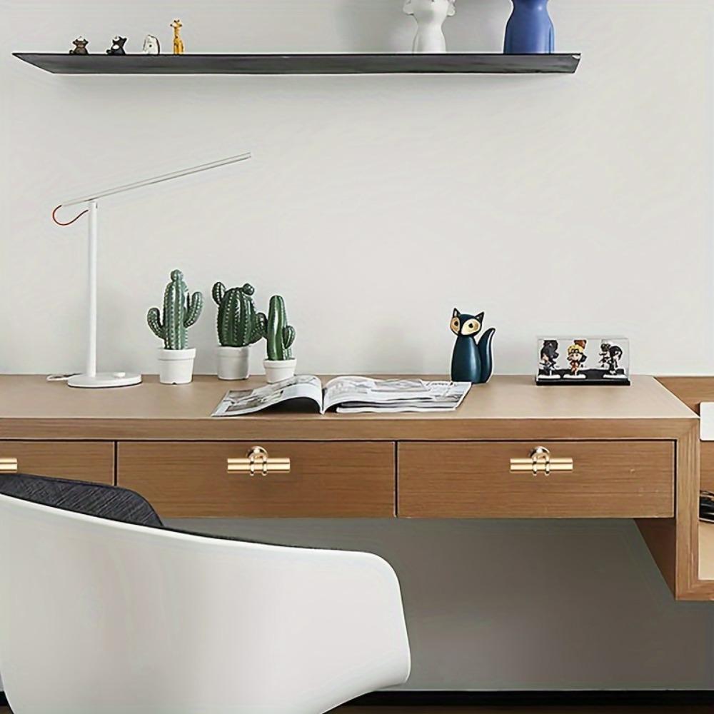 8pcs Rustic Cabinet Knobs Gold & Silver, Polished Stainless Steel, Round Drawer Pulls for Kitchen & Bathroom