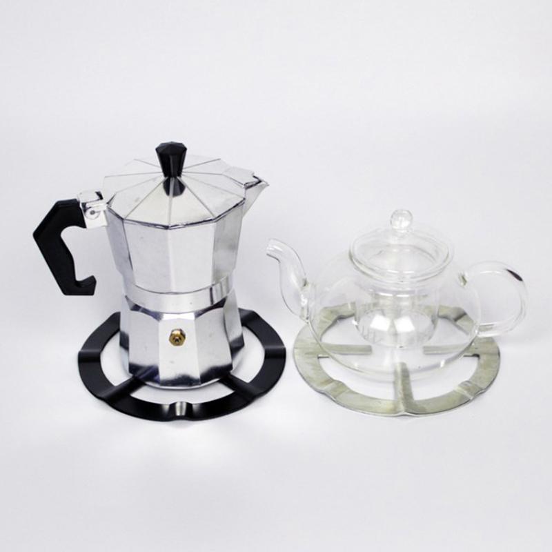 1Pcs Stainless Steel Gas CookerRack Mocha Pot Coffee Pot Rack Kitchen GasStove CoffeeStand Simmer Ring Safe StovetopReducer