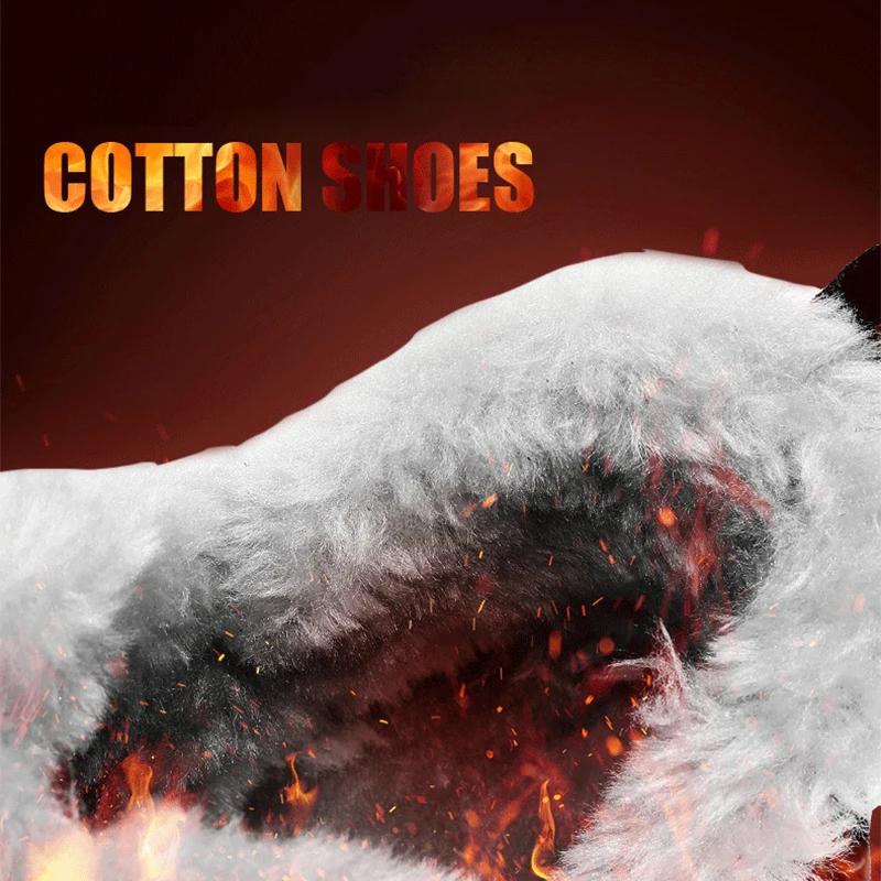 Winter Snow Boots Men New Slip-on Men's Casual Warm Shoes With Fur Comfortable Driving Footwear Shoes Waterproof Boots Moccasins