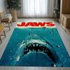 Horror Movie Jaws Shark Living Room Non-Slip Area Rug Soft Carpet for Bedroom Kids Playroom Sofa,Home Decor Doormat Gift