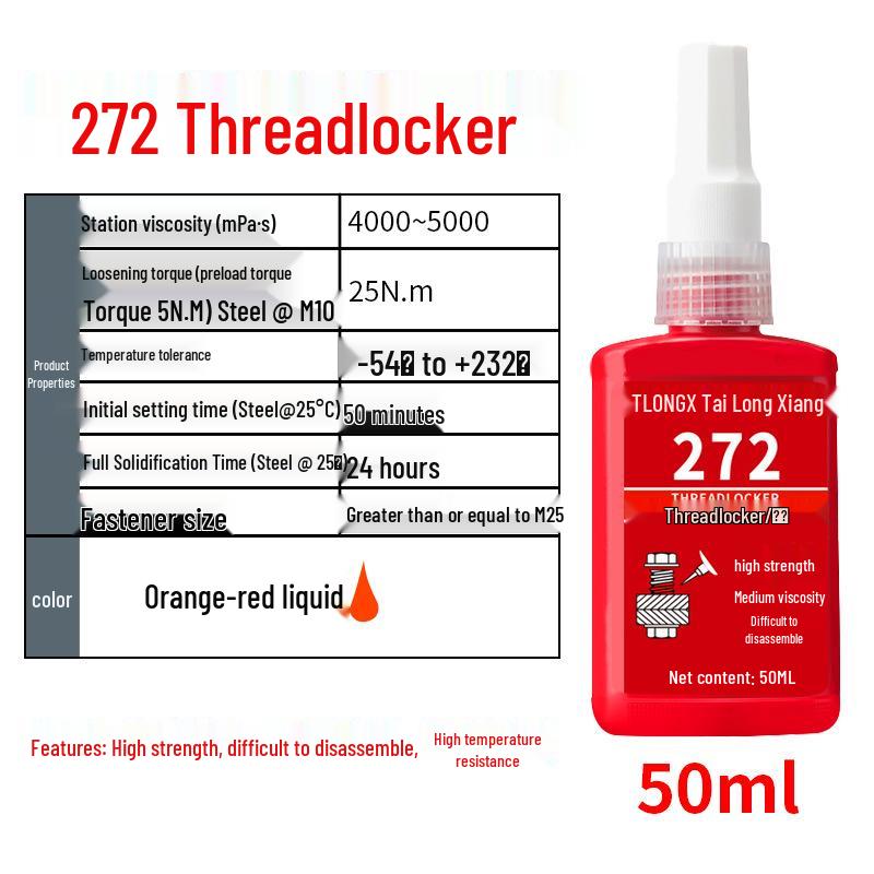 243 Screw Glue: Medium-High Strength Threadlocker and High Temp Resistant Sealant