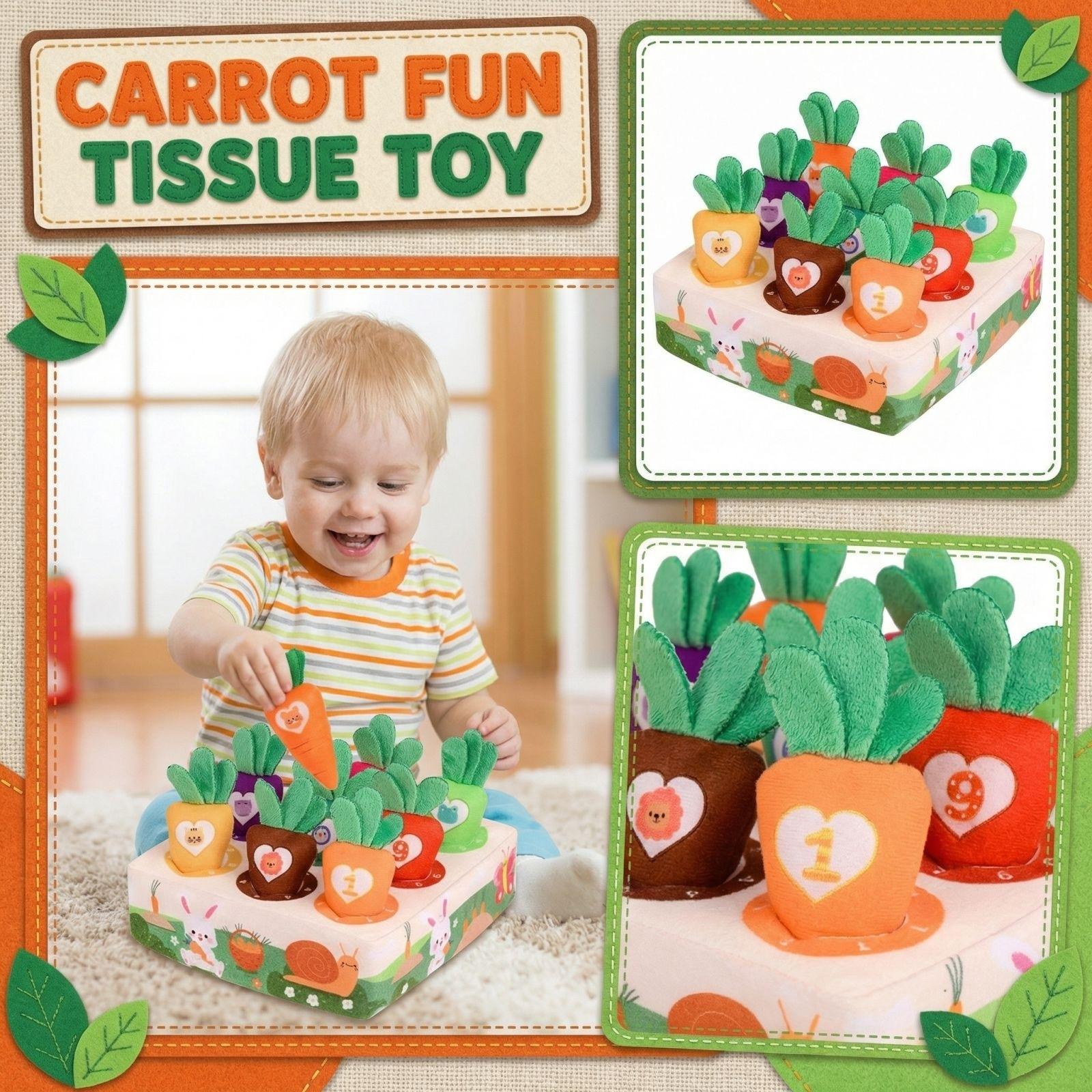 

9PCS Carrot Pulling, Early Childhood Education,Unable To Tear Apart Fabric, Soothing Toys One Size