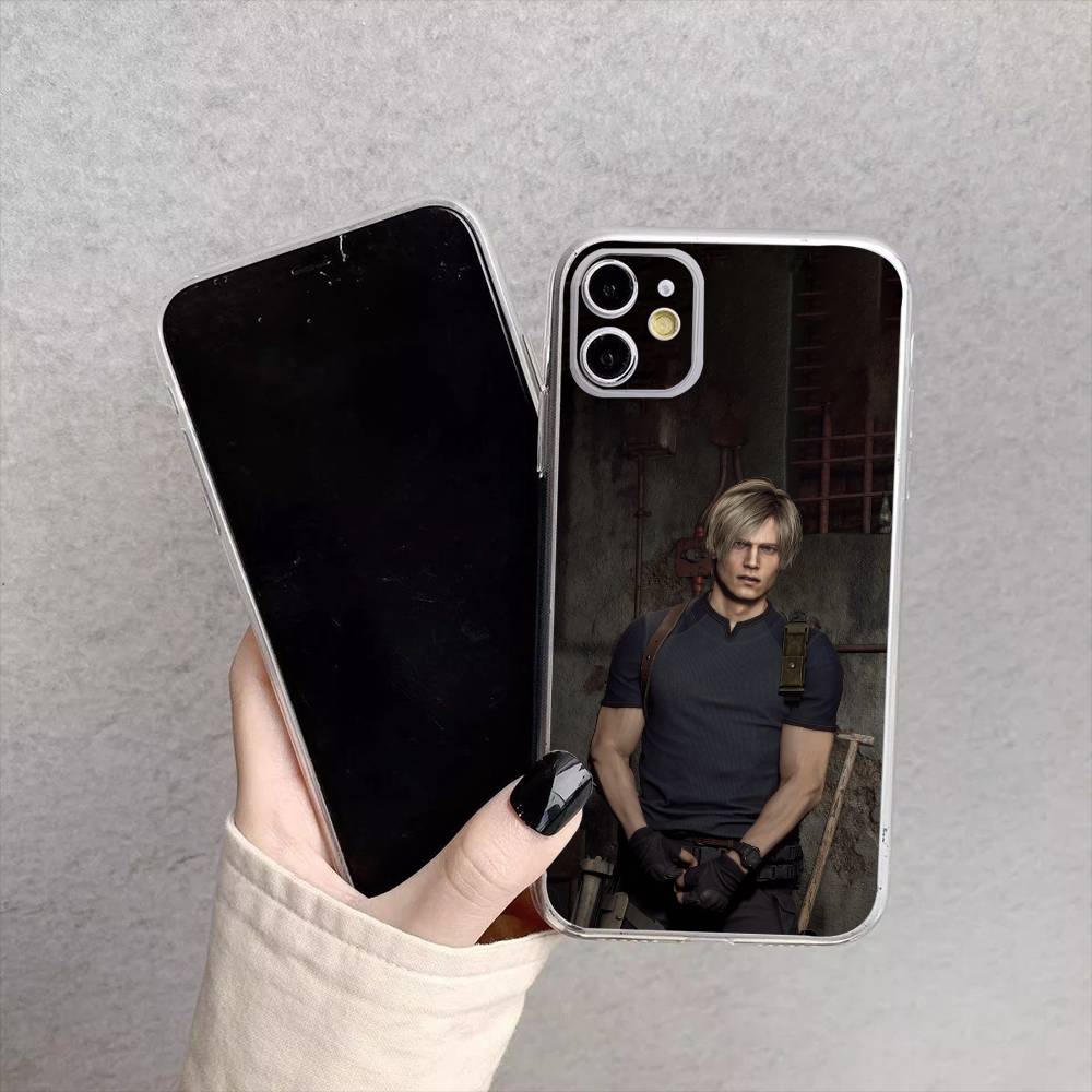 

L-Leon Scott K-Kennedy Cool Phone Case For iPhone17,16,15,14,13,12,11 Plus,Pro Max Soft Transparent Cover iPhone15
