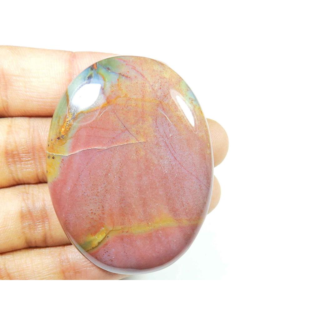 115Cts. Bloodstone Oval Healing Crytsal Cabochon Loose Gemstone 37X49X07MM SK-2315