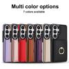 Wallet with Card Holder Ring Kickstand Phone Case for Samsung Galaxy S26 Ultra S25 S24 FE S23 S22 S21 Plus A55 A56 A36 A16 A26