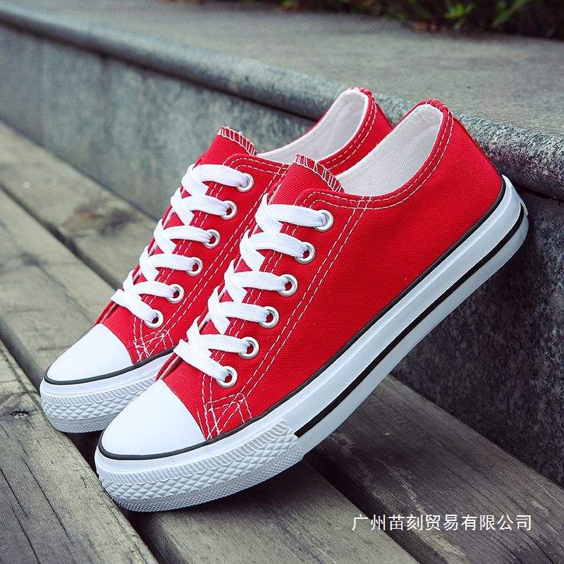 Spring Breathable Canvas Shoes Low Top Cloth Shoes Board Shoes