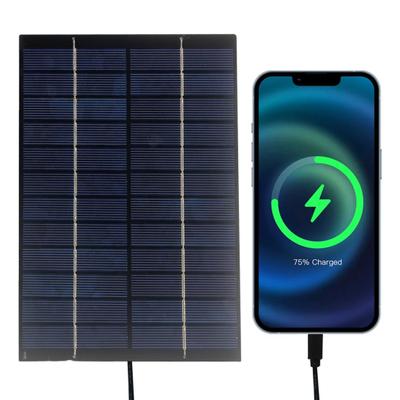 4,2W 12V Solární panel Vysoká účinnost PET Laminace Typ-C Výstup 0,205 Konverze