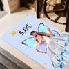 Fairy Tale Fantasy Customize Text Floor Rug Office Rug Design for Game Room Kitchen Hallway Dormitory Antislip Carpet Decorate Offices