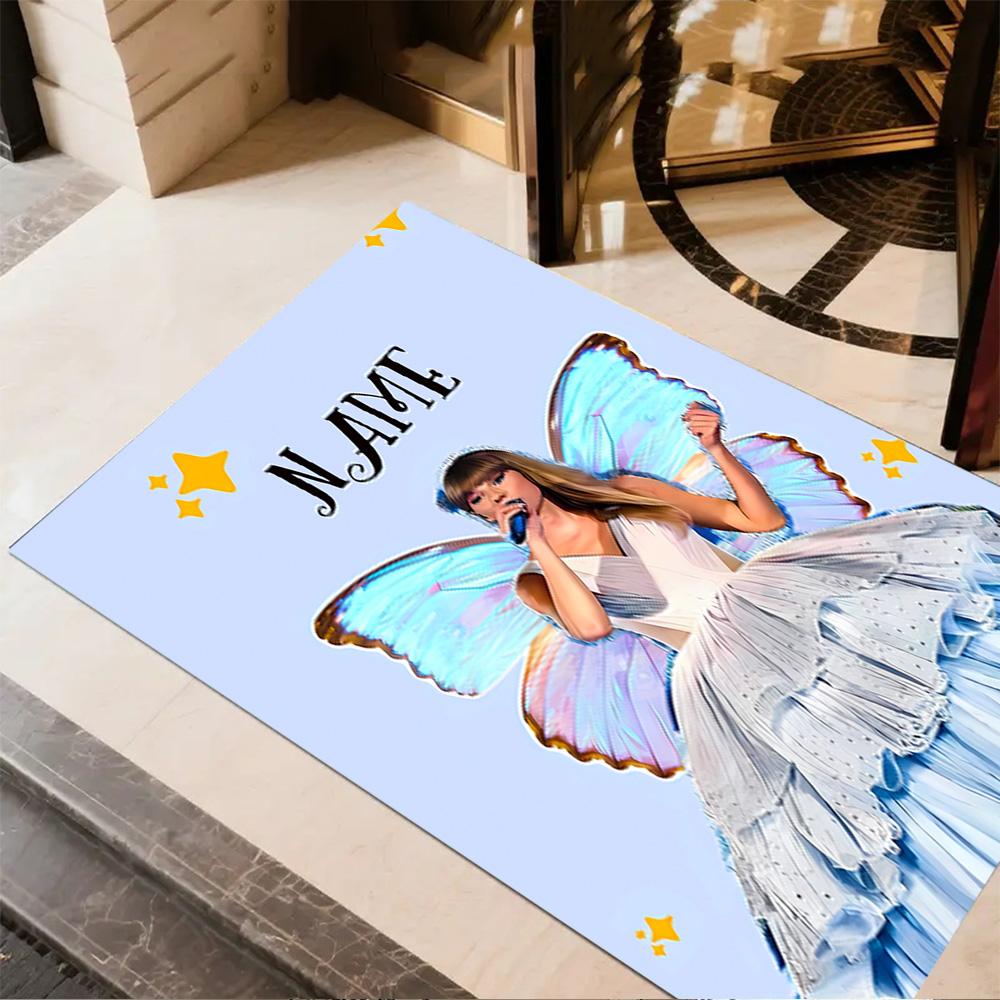 Fairy Tale Fantasy Customize Text Floor Rug Office Rug Design for Game Room Kitchen Hallway Dormitory Antislip Carpet Decorate Offices