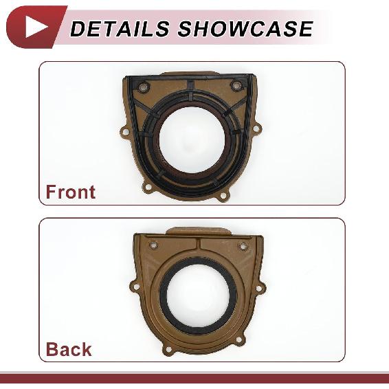 1 Pc Engine Crankshaft Oil Seal with Flange for FORD ESCAPE for MUSTANG FOCUS for MAZDA Rear Main Seal No.1S7Z-6K301-BA