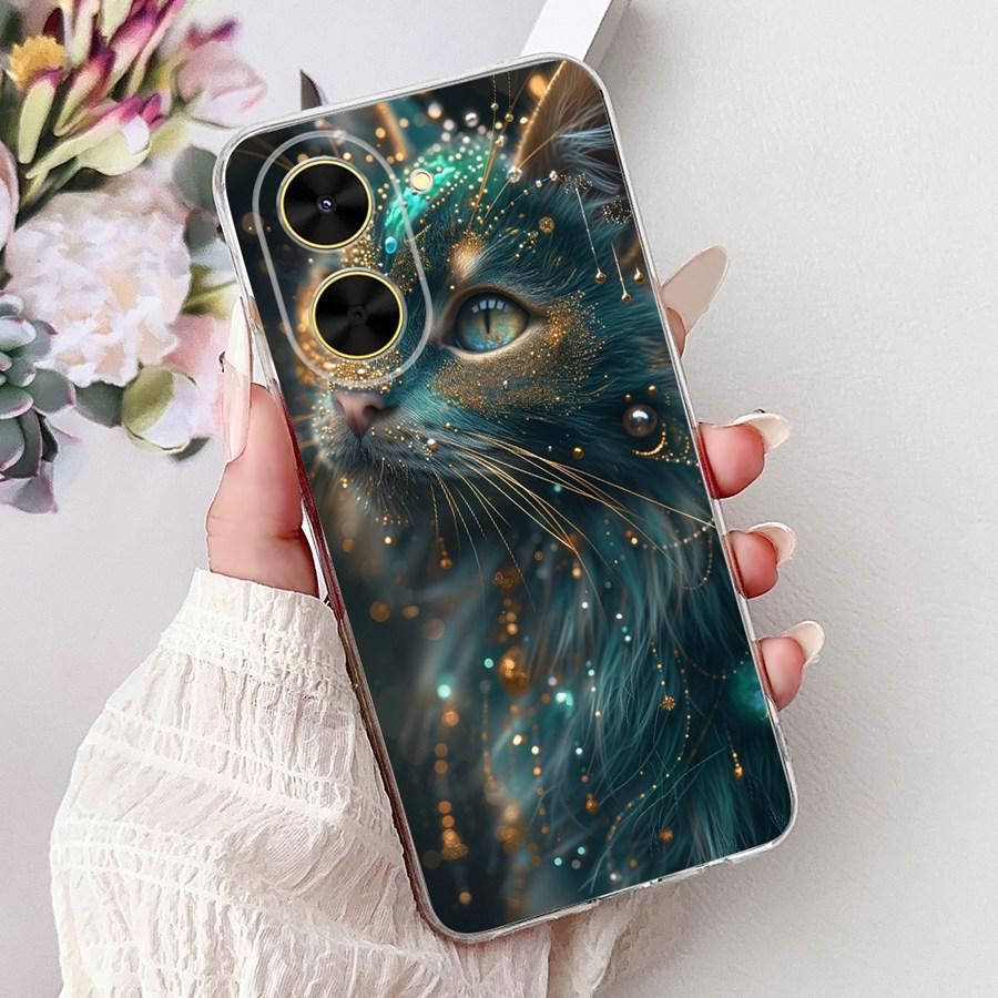 Phone Case for Xiaomi Poco C71 2025 Luxury Painted Back Cover TPU Capa Soft Silicone Fundas for Xiaomi PocoC71 Proective Case