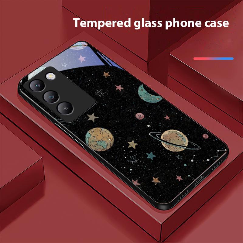 Astronaut Planet Pro Y72 33S 11 03 36 96 Lite 35 16 Iqoo 12 V40 SE 5G 29 40 21 30 X80 Pro Vivo Tvrzené Sklo Pouzdro na Telefon