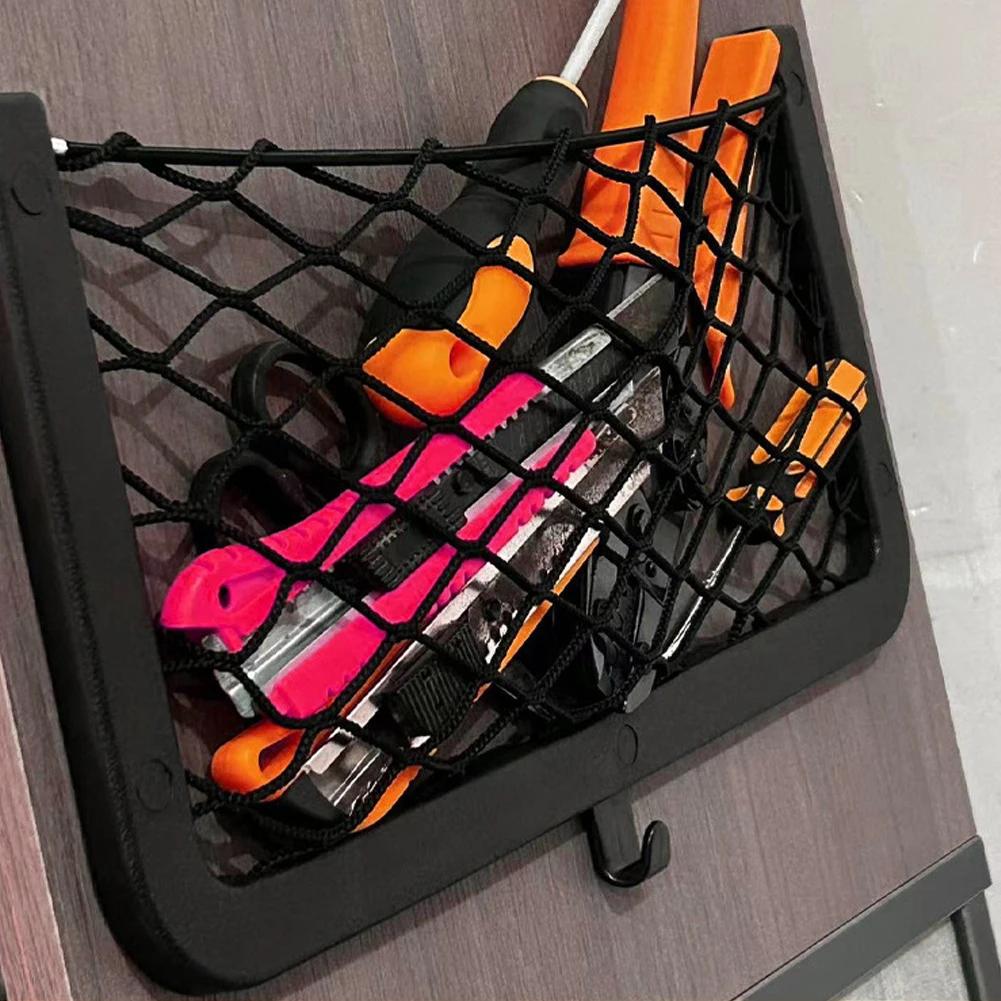 Car Mesh Net Bag Elastic Net Cargo Mesh Net Caravan Bus Vehicle Seat Back Organizer Bus Seat Back Mount Organizer For Camper SUV