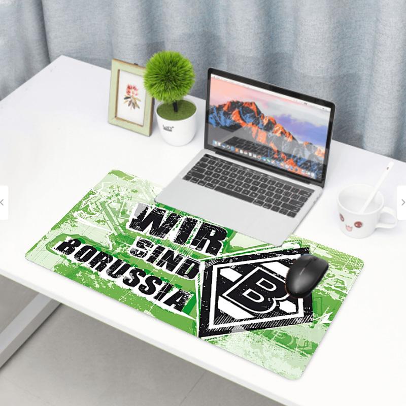 Borussia Mönchengladbach Print Mauspads, Anti-Rutsch Schreibtisch-Tastaturmatte, für PC Laptop Gaming Arbeiten Tägliche Nutzung, Cooles Festival Überraschungsgeschenk