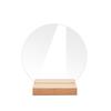 Transparent Acrylic Wedding Table Number Signs: Hexagonal, Rectangular, and Round DIY Seating Cards.