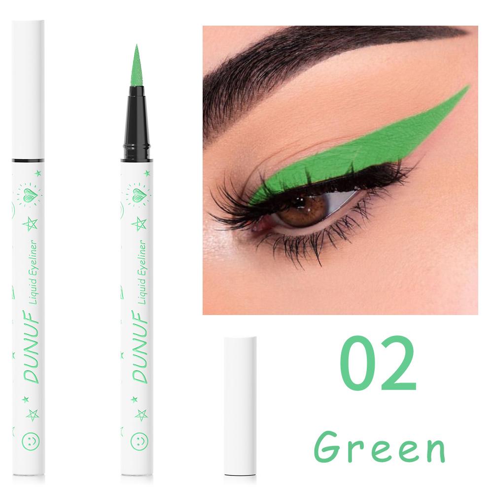 DUNUF 1 Adet Uzun Süre Kalıcı Eyeliner Ultra İnce Pürüzsüz Hızlı Kuruyan Sıvı Eyeliner Su Geçirmez, Ter Geçirmez ve Yeni Başlayanlar İçin Uygun