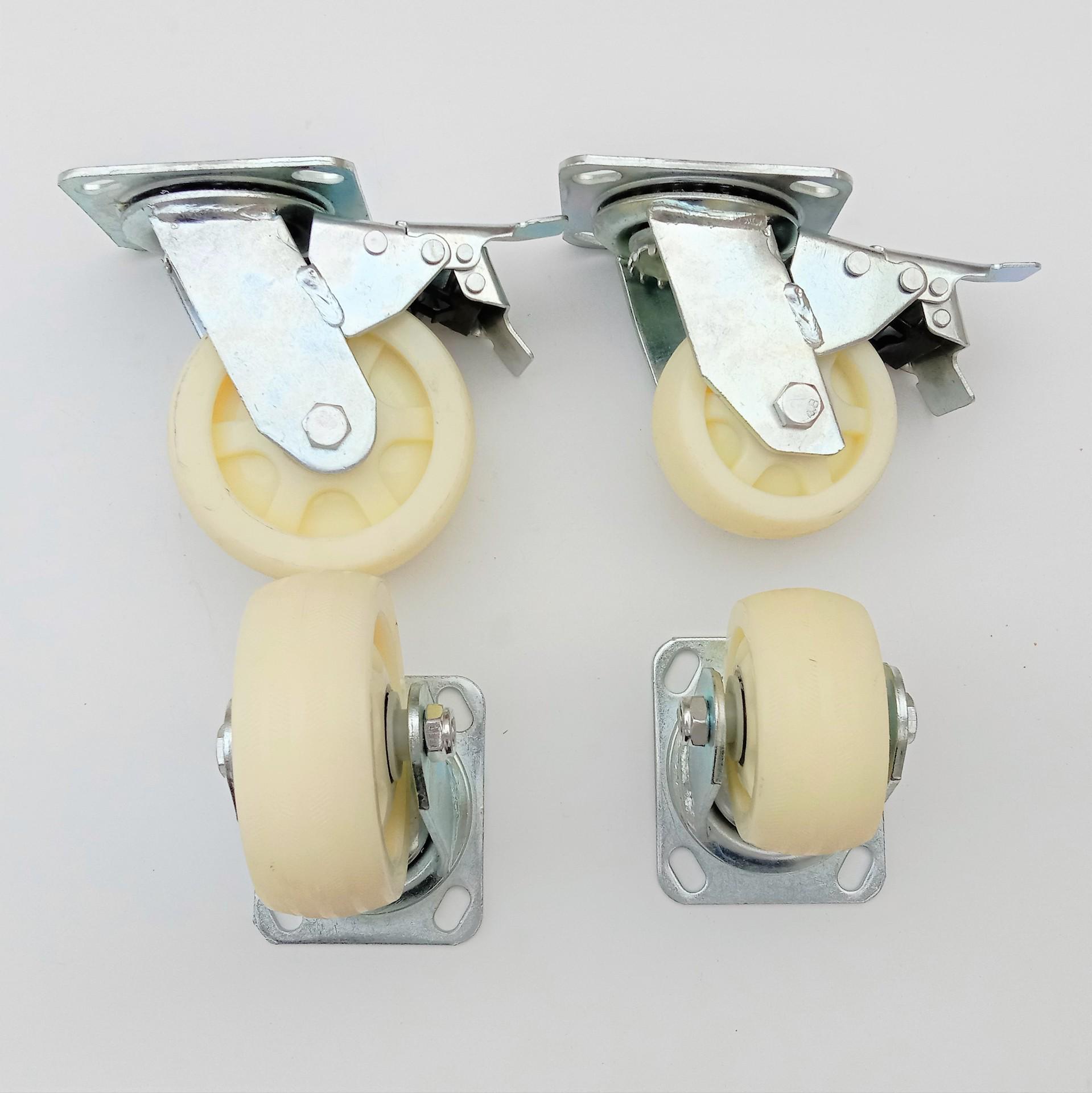 Heavy-Duty Universal Nylon Caster Wheel for Industrial Use 4 inch fixed