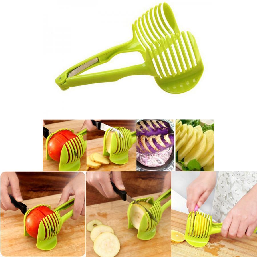 Portable Lemon Tomato Slicer Kitchen Fruit Cutter Red City Slicer