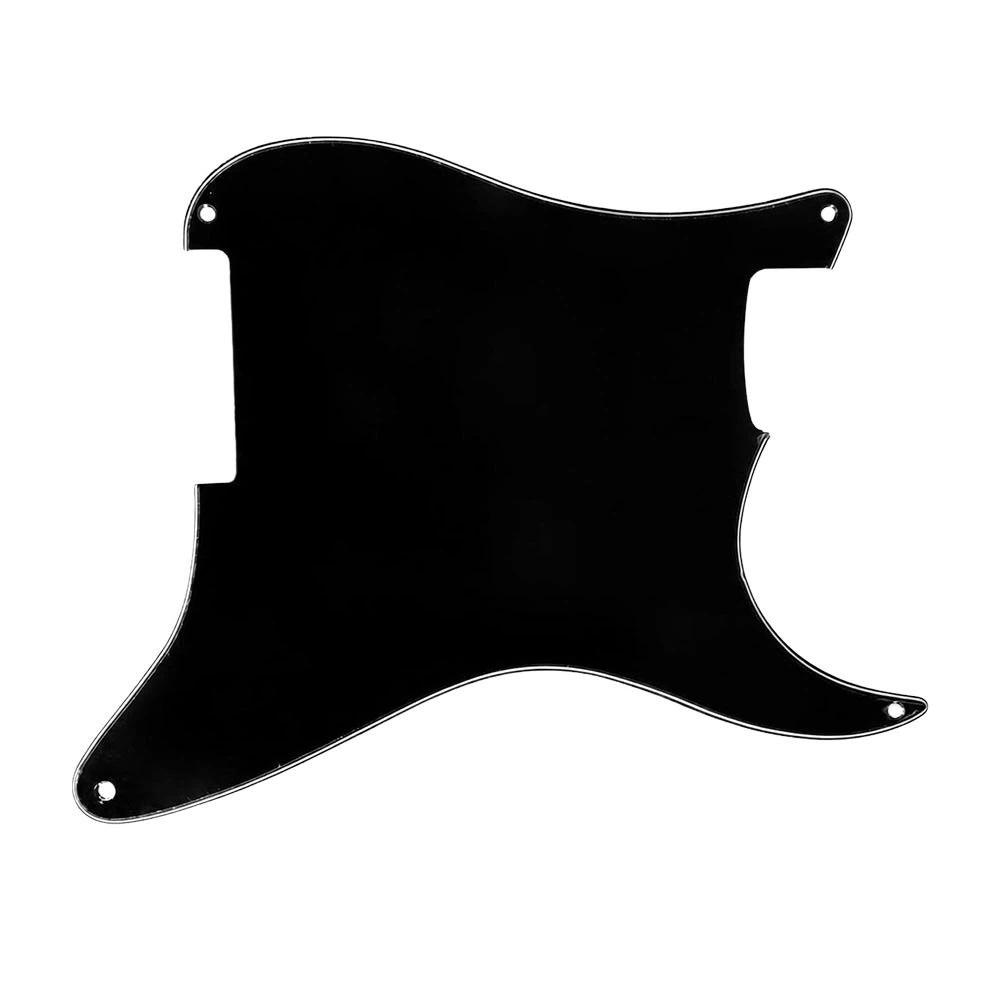 Black Color Guitar Scratch Plate 4 Holes Guitar Pickguard Plate For Electric Guitar