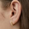 Tatiana (925 Silver) Crystal A-Line Hoop Earrings EC3160