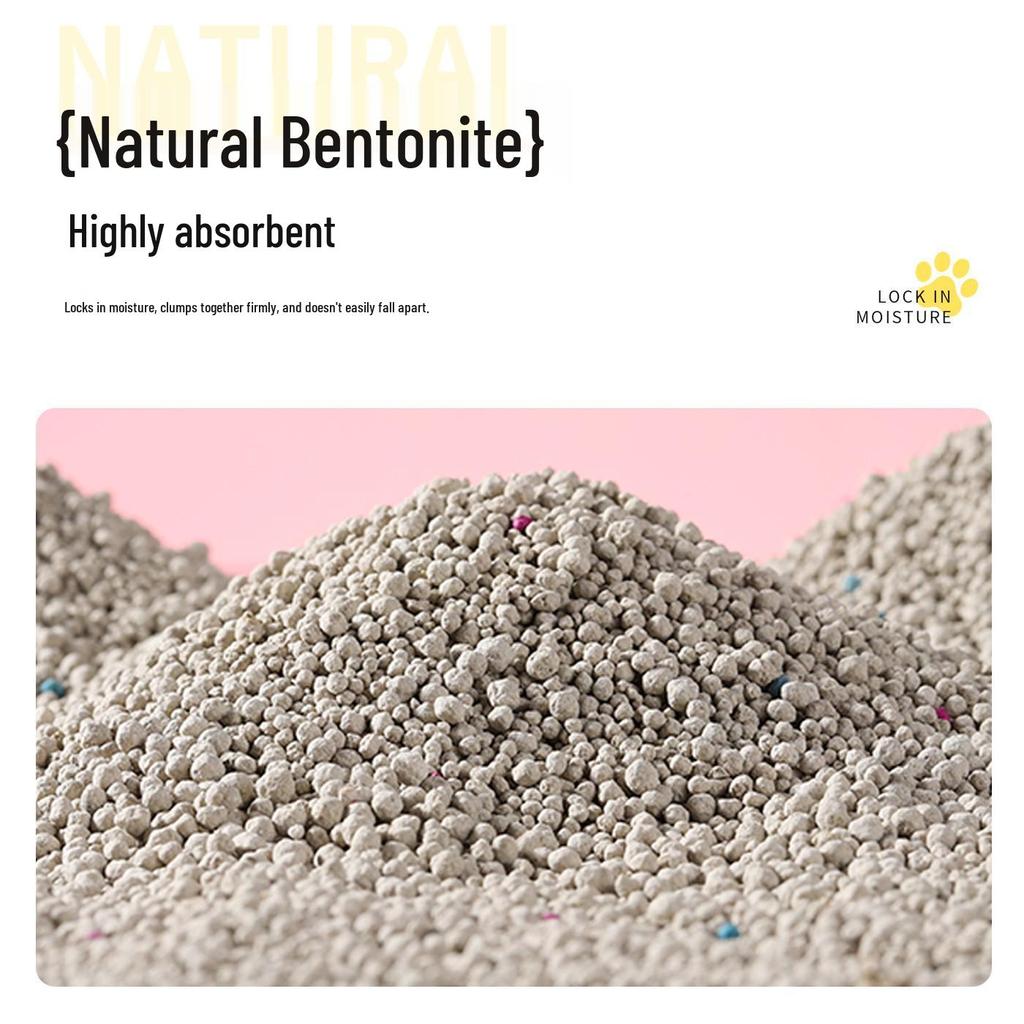 Low Dust Clumping Bentonite Cat Litter - Deodorizing, Small Particles, Ideal for Japan & Southeast Asia.