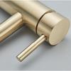 Single Cold Tap Brushed Gold Basin Faucet Bathroom Faucet Water Faucet Waterfall Bathroom Tap 304 Stell Stainless