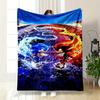 Sonic Vs Shadow Epic Battle Design Blanket Patterned Flannel Blanket Perfect for the Bedroom Living Room, Sofa, or a Little Nap