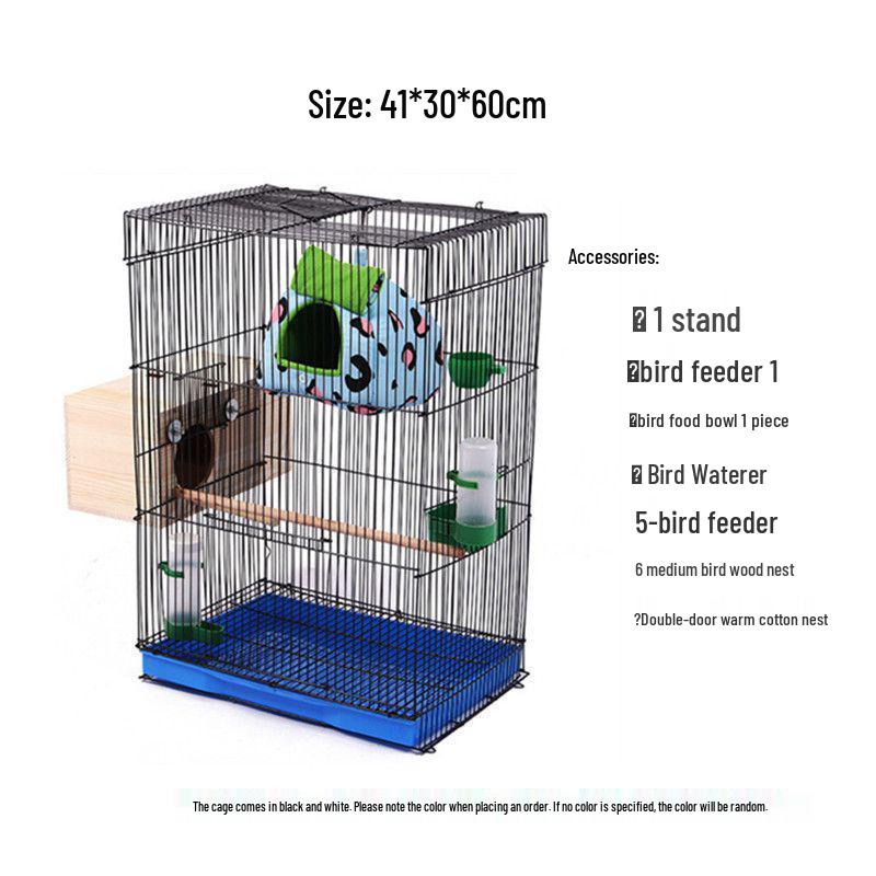 Large Parrot & Bird Cage for Budgies, Peonies, Wrens, Starlings & More