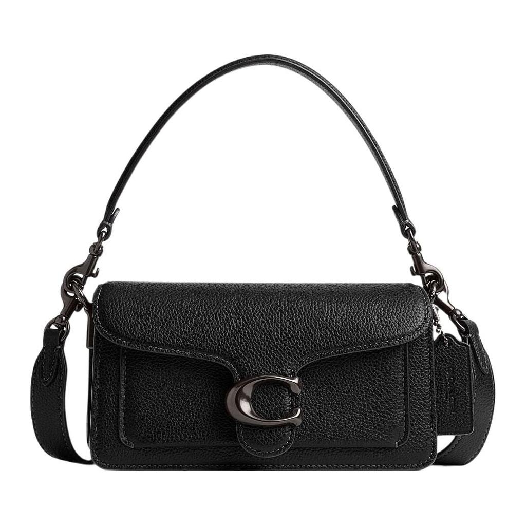 Coach Tabby Leather Messenger Bag, Handbag, Shoulder Bag Small Women's Black CM546-V5BLK
