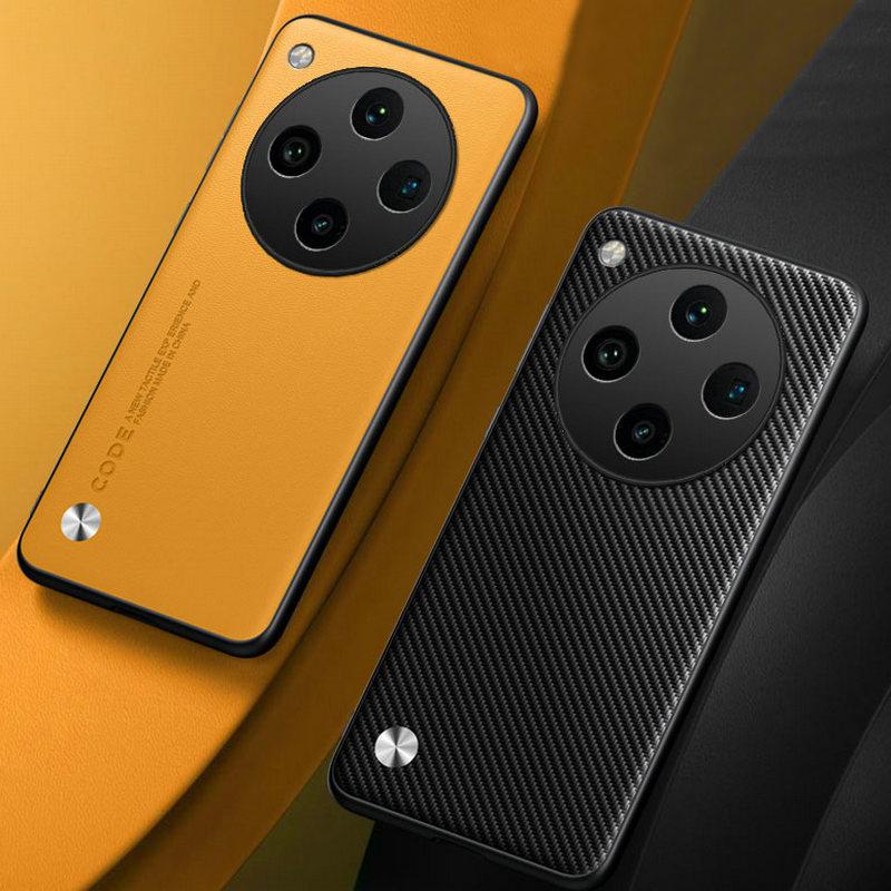 For Find X8 5G Carbon Fiber PU Leather Hard Cover Matting Anti-Shock Hard Case For OPPO Find X7 Ultra Camera Protection Shockproof Bumper