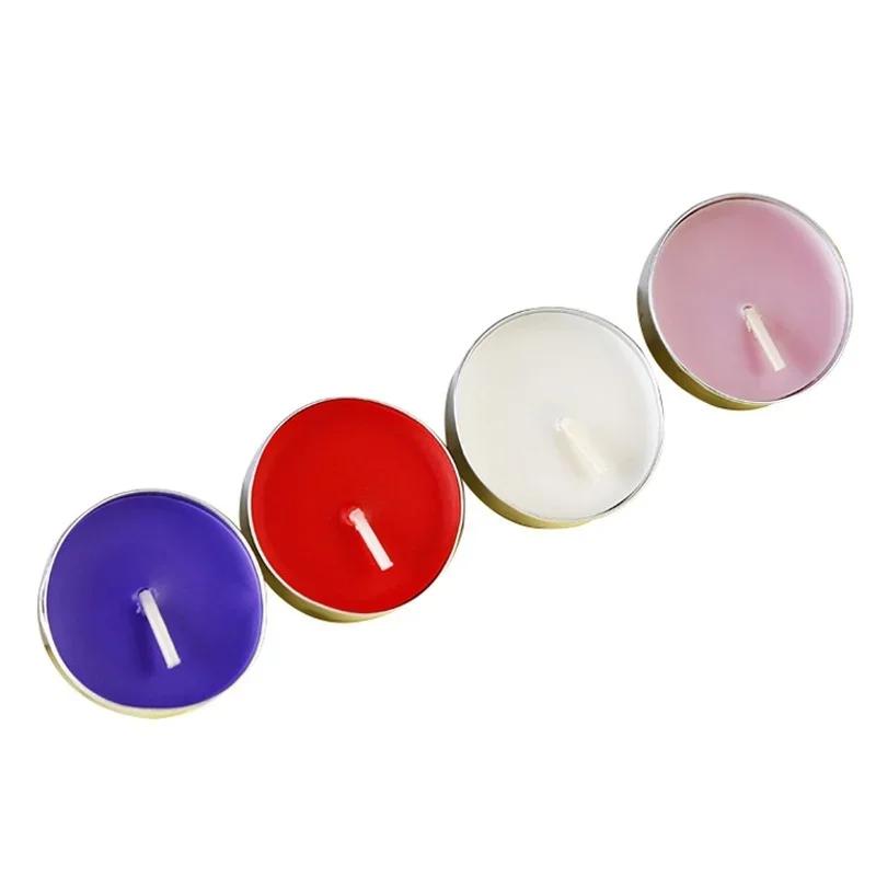 10pcs/box Small Flickering Decorative Candles Romantic Red Blue Yellow Tea Lighting for Birthday