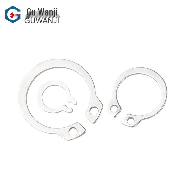 304 Paslanmaz Çelik C Tipi Segman: Mil Yatağı Uygulamaları İçin Dış Segman & Elastik Segman.