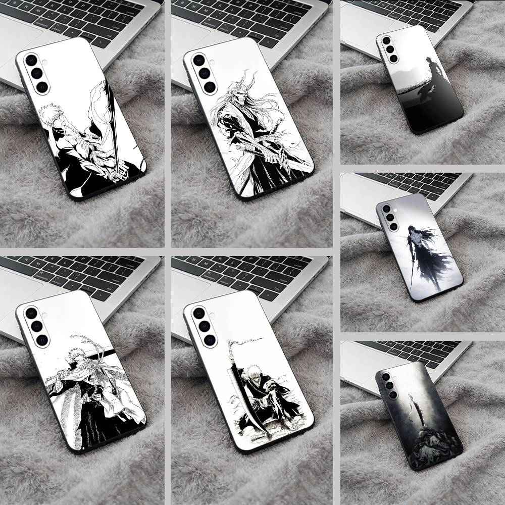 Hot anime-B-L-E-A-C-H Phone Case For Samsung Galaxy A73,A71 A72,A70,A53,A52,A51,Soft Silicone Black Cover