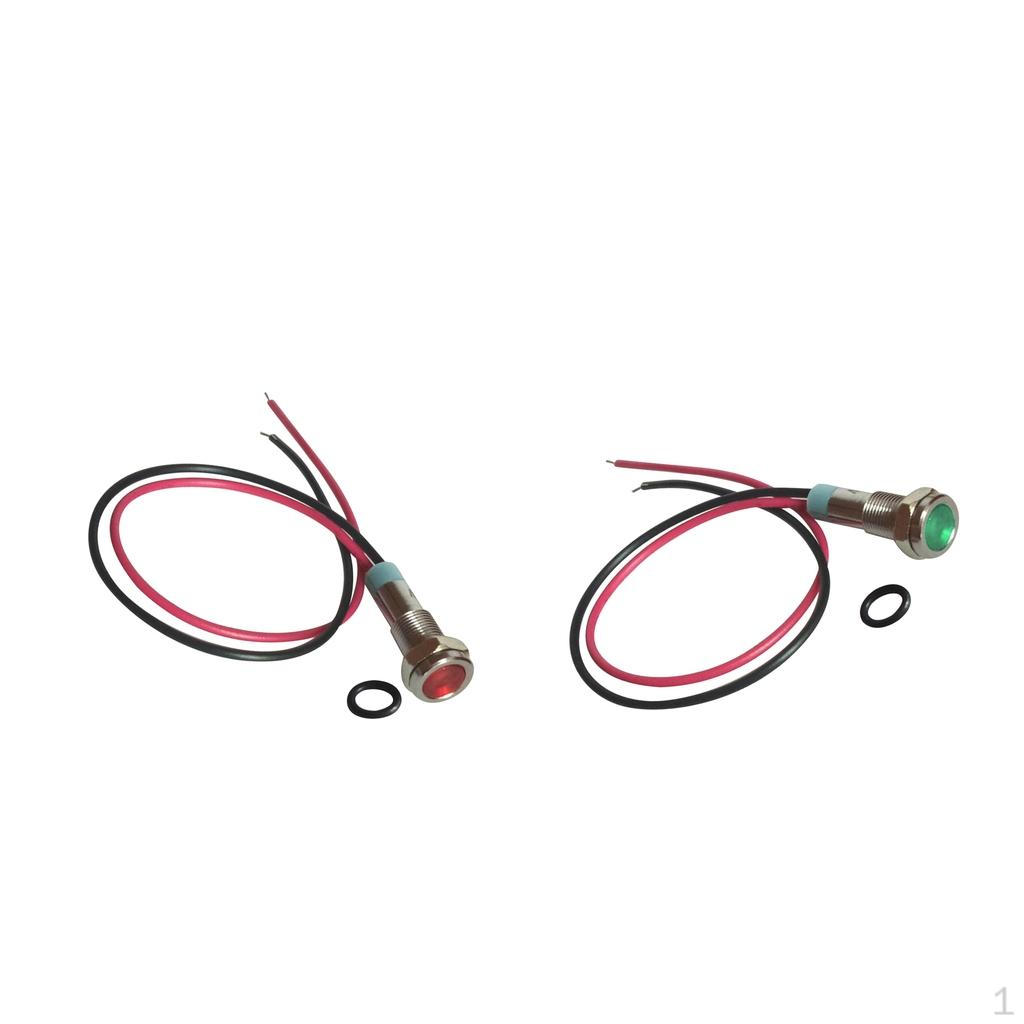 

220В 6мм Сигнальный Источник Питания Светодиодный Индикатор Лампа с Проводом