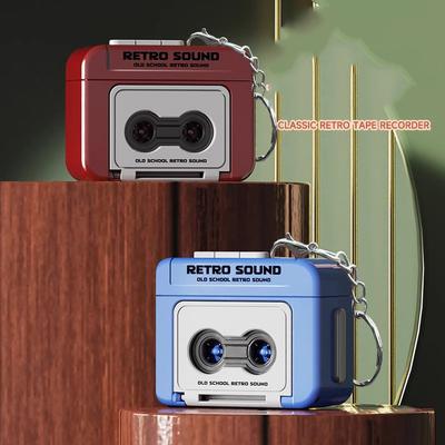 Creativo Mini Registratore a Cassette Retro Vintage Portachiavi Musicale Carino Mini Player Commemorativo Portachiavi per Coppia Amici Regalo