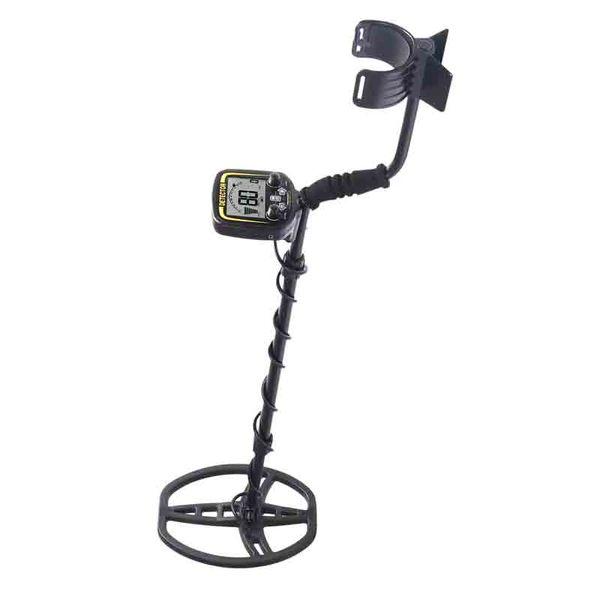 

ATX880 Металлоискатель с наушниками Водонепроницаемая катушка ЖК-дисплей Охотник за сокровищами 1,5 м Подземный металлоискатель ювелирных изделий ATX880 чёрный