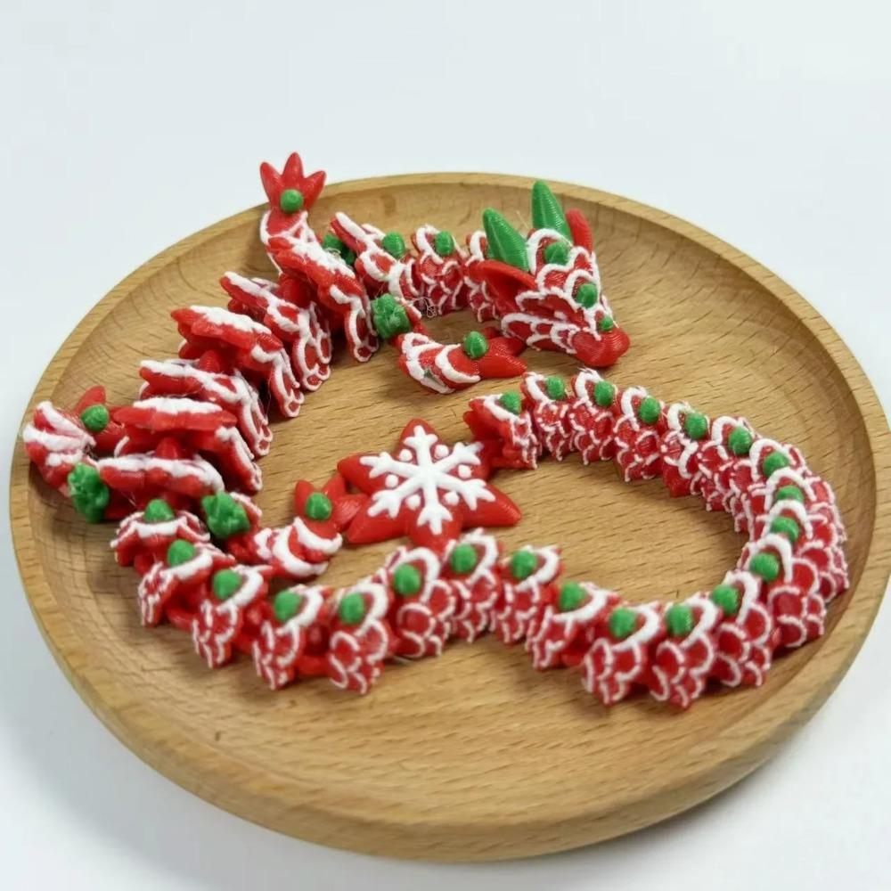 3D Geprint Gewrichts Draak Figuur Kristal Flexibel Draak Ornament Huis Kantoor Bureau Decor Ambacht Kerst Vakantie Cadeau