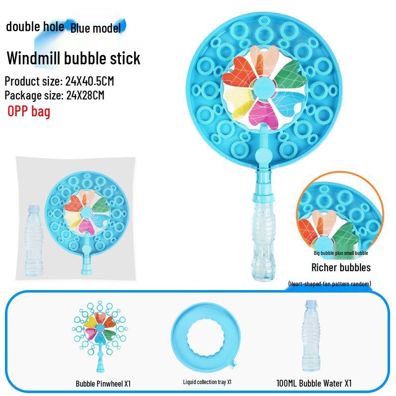 Selected Internet Celebrity Kids' Automatic Gatling Bubble Gun with Multi-Hole Design