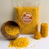 1LB Cera d'api Gialla e Bianca Naturale Pura Granulare Materiale per Candele Profumate Fai da Te Cera di Soia Stoppini Senza Fumo Forniture per Artigianato