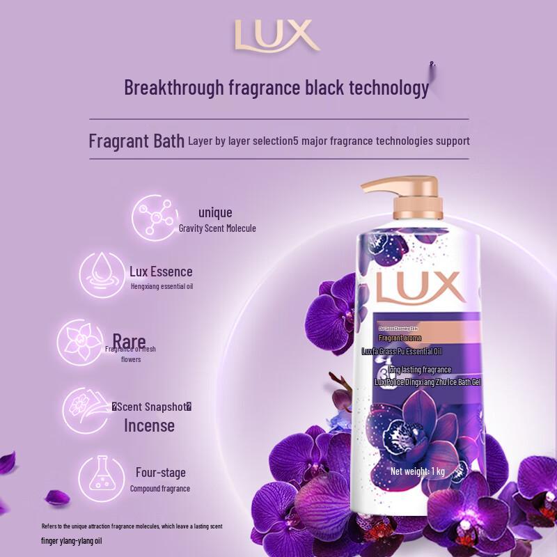 LUX Purple Lotus Fragrance Shower Gel Set
