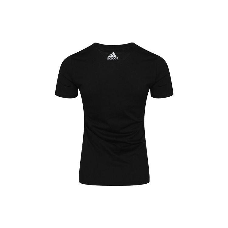 Adidas Originální bavlněné prodyšné tričko s krátkým rukávem Originals Trefoil Gold Label Dámské topy Černé EC4746