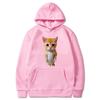 Autunm Funny Cat Printed Women Casual Multi-color Hoodies Women Men Harajuku Pullover Girl Boy Fashion Clothes Tops