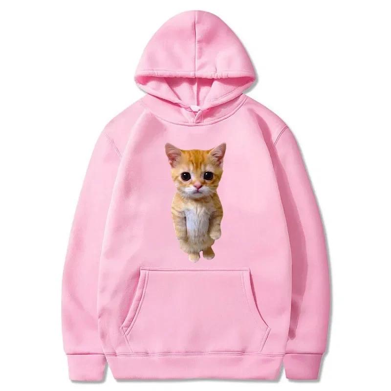 Autunm Funny Cat Printed Women Casual Multi-color Hoodies Women Men Harajuku Pullover Girl Boy Fashion Clothes Tops